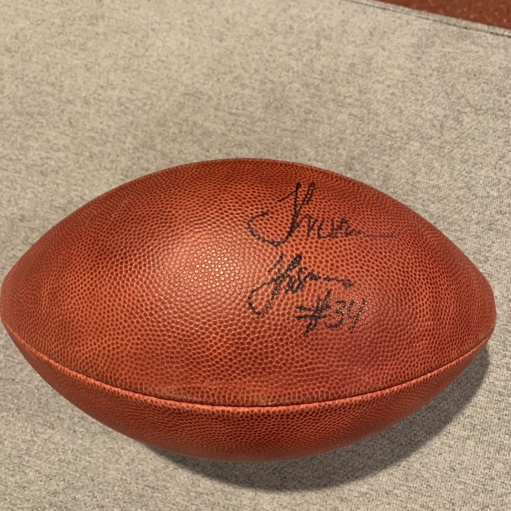 Thurman Thomas signed NFL football Buffalo Bills